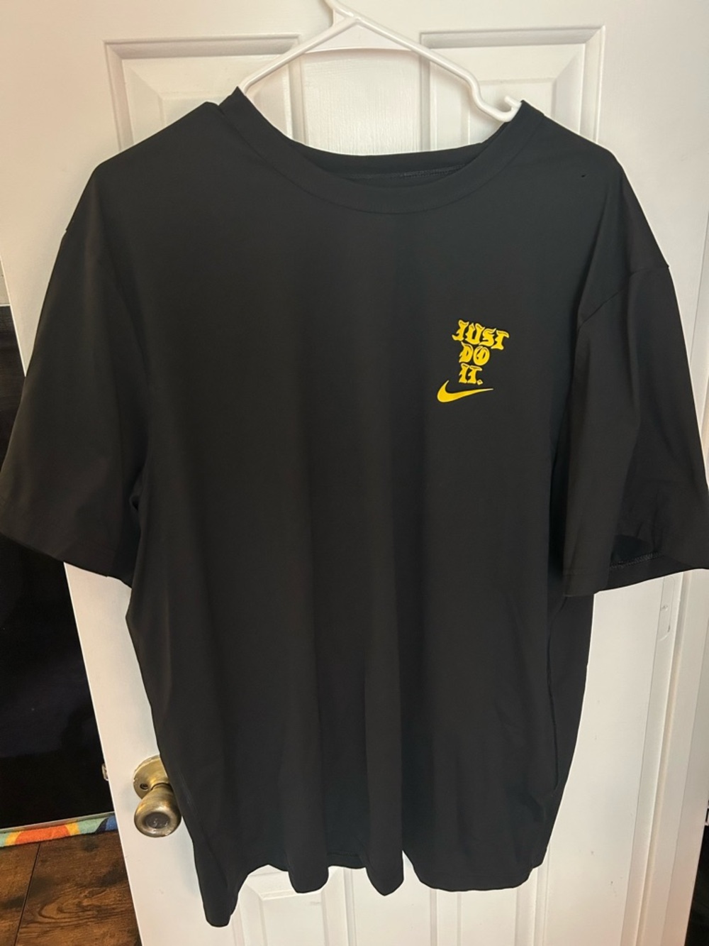 Nike Black Dri-FIT Tee with Subtle Gray Swoosh